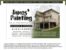 Tablet Screenshot of james-painting.net